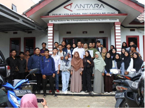 Mengenal Lebih Dekat Dunia Kantor Berita, Mahasiswa Jurnalistik Islam IAIN SAS Babel Kunjungi LKBN ANTARA