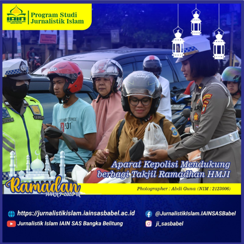 Ramadan Penuh Berkah, HMJI IAIN SAS Babel Gelar Aksi Berbagi Takjil dan Buka Puasa Bersama