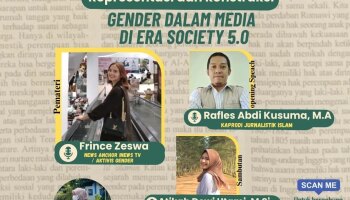 Mahasiswa Prodi Jurnalistik Islam IAIN SAS Babel Sukses Gelar Webinar Media dan Gender